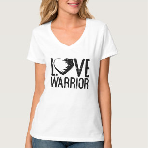 Kärlek Warrior V-Nacke T-Shirt