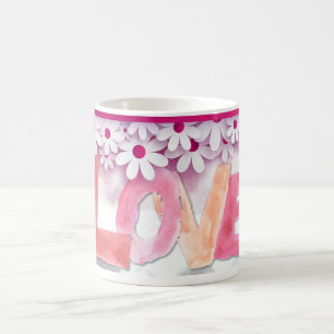 Kärlek:WaterColor Coffee Mugg
