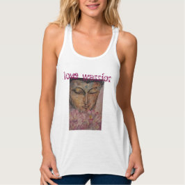 Kärlek Watercolor Tank Buddha Watercolor Linne Med Racerback