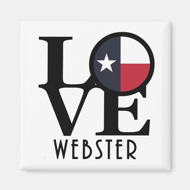 KÄRLEK Webster Texas Magnet (Framsidan)