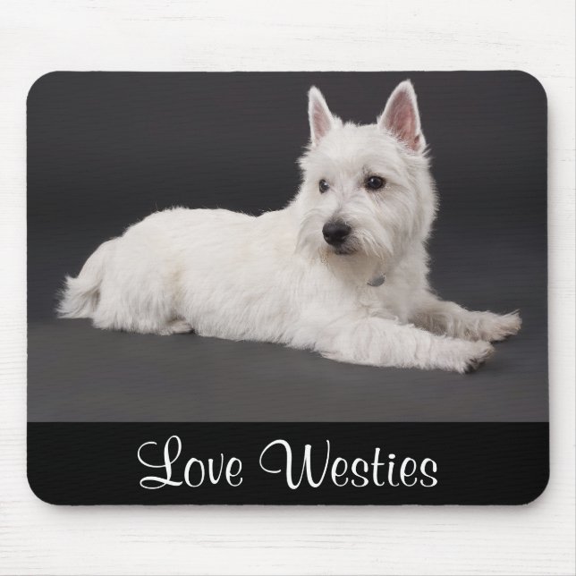 Kärlek Westies Väster Highland Terrier Puppy Mouse Musmatta (Framsidan)