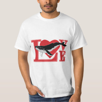 Kärlek Whales T Shirt