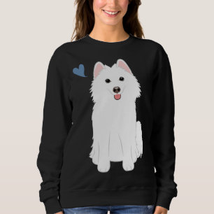 Kärlek White Pomsky Pommern Husky T Shirt