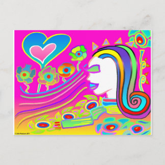 Kärlek Will Blommar: Dream Space Vykort