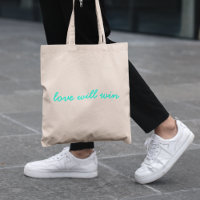 Kärlek Will Win | Modern Trendig Cute Turcos Neon