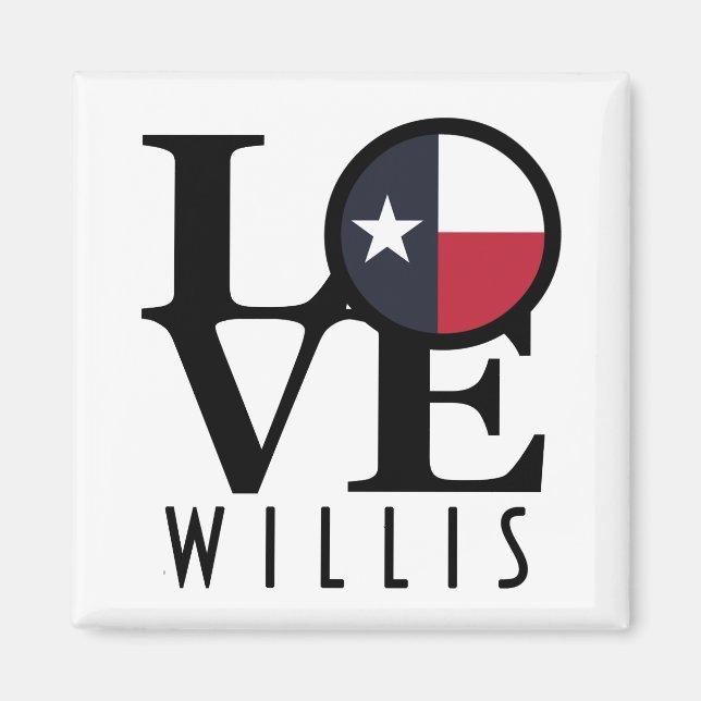 KÄRLEK Willis Texas Magnet (Framsidan)
