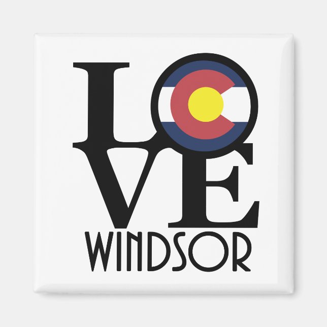 KÄRLEK Windsor Colorado Magnet (Framsidan)