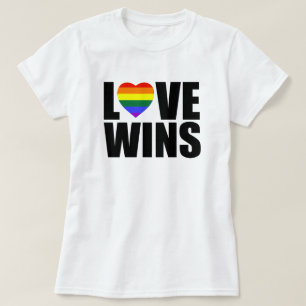 KÄRLEK WINS! CLEBRATE GIFTERMÅL JÄMSTÄLLDHET! #LOV TEE SHIRT