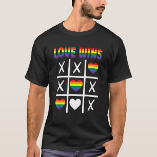 Kärlek Wins Lgbtq Ally Tic Tac Toe Pride Month Rai T Shirt