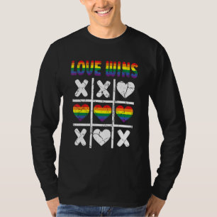 Kärlek Wins Lgbtq Ally Tic Tac Toe Pride Month Rai T Shirt