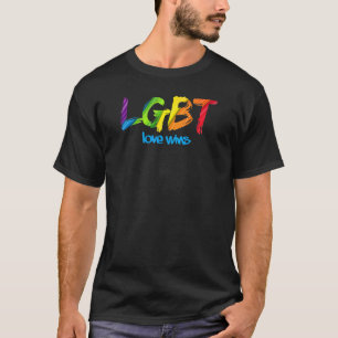 Kärlek Wins Pride Lgbtq Gay Lgbt Ally Rainbow Flag T Shirt