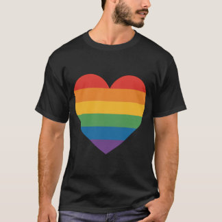 Kärlek Wins Rainbow Heart Shirt - Equality Pride D T