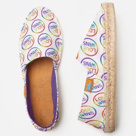 Kärlek Wins Rainbow Pride Afridrilles Shoes
