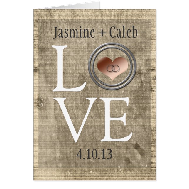 Kärlek-With this Ring av Shirley Taylor Hälsningskort (Framsidan)