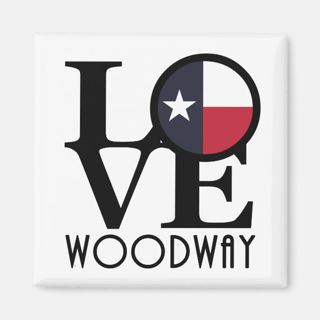 KÄRLEK Woodway Texas Magnet (Framsidan)