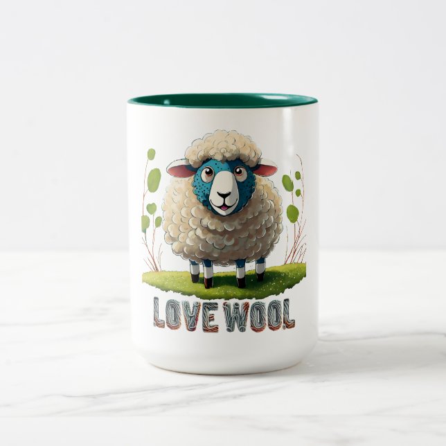 Kärlek Wool Två-Tonad Mugg (Center)