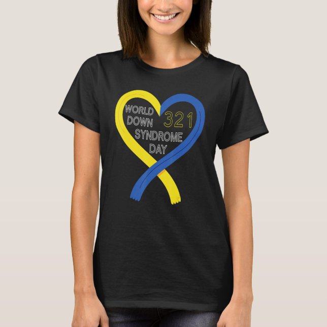 Kärlek World Down Syndrome Awareness Day Kärlek 11 T Shirt (Framsida)