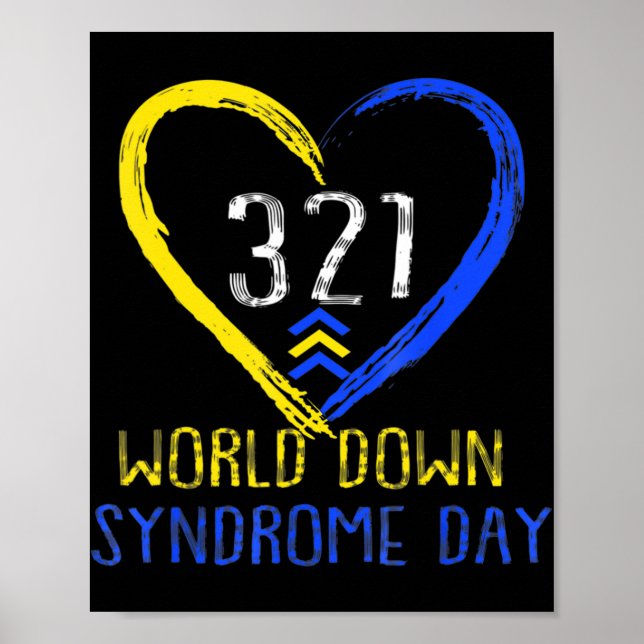 Kärlek World Down Syndrome Awareness Day Kärlek Poster (Framsidan)