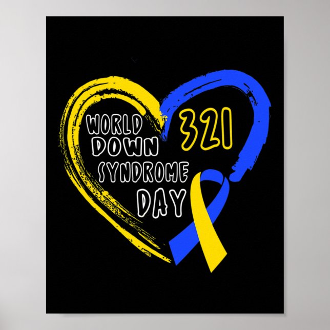 Kärlek World Down Syndrome Awareness Day Kärlek Poster (Framsidan)