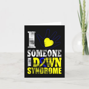 Kärlek World Down Syndrome Day Women Kids Kort