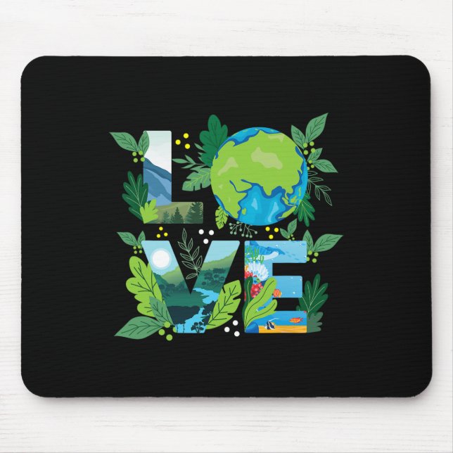 Kärlek World - Environmental Protection Earth Day  Musmatta (Framsidan)