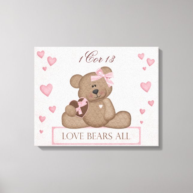 Kärlek Wrapped Canvas (Framsida)