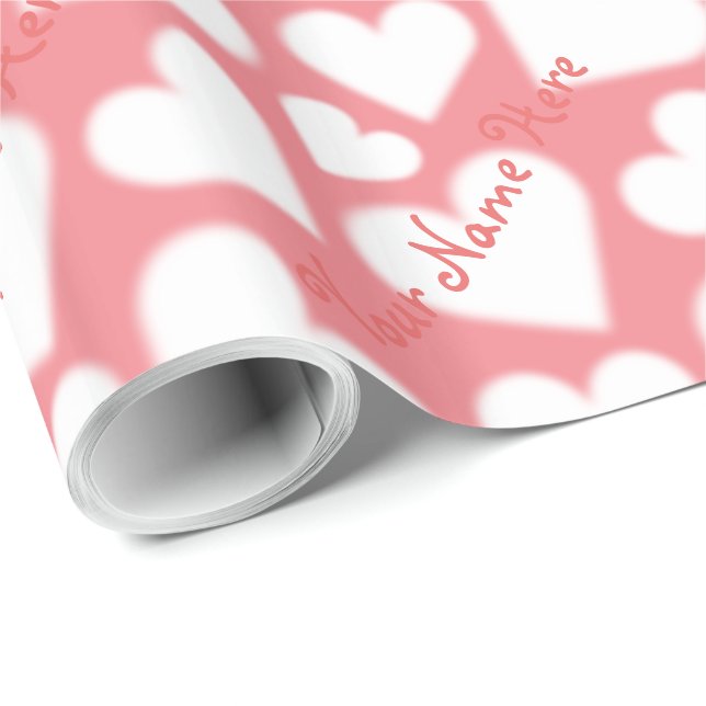 Kärlek Wrapping Papper Valentines Anpassningsbar G Presentpapper (Rullad Hörn)