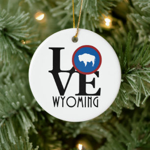 KÄRLEK Wyoming Julgransprydnad Keramik