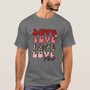 Kärlek_XOXO Hearts Valentines day ger till henne T Shirt