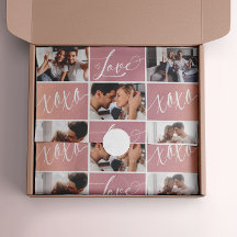 Kärlek XOXO Valentines fotokollage