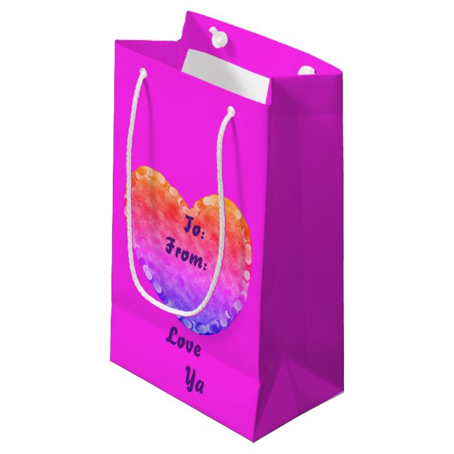 Kärlek Ya Gift Bag (Framsidan Vinklad)