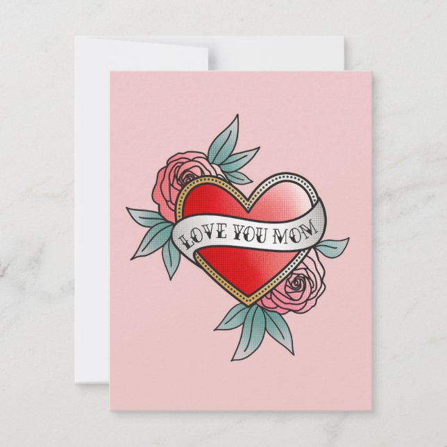 Kärlek YOdig Mamma Julkort (Framsida)