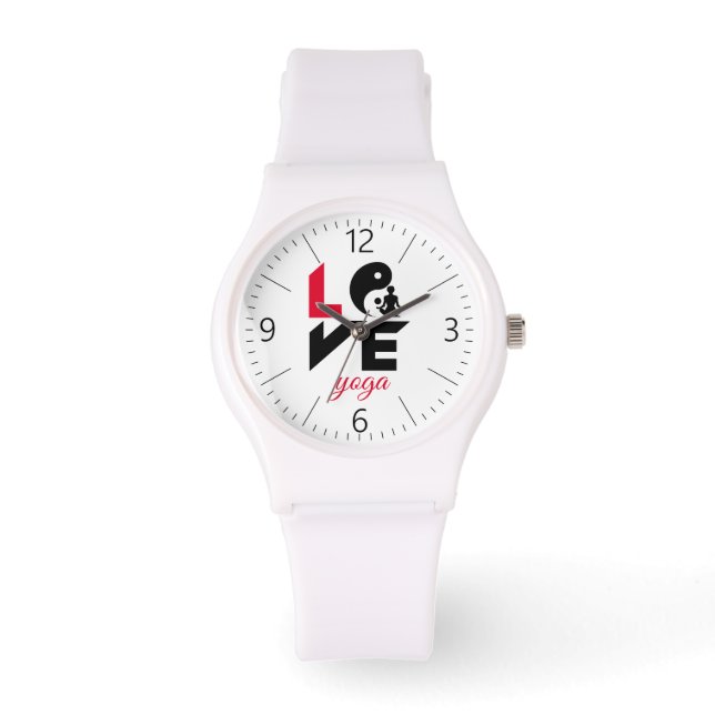 Kärlek yoga armbandsur (Framsida)