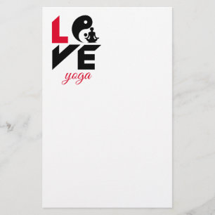 Kärlek yoga flygblad