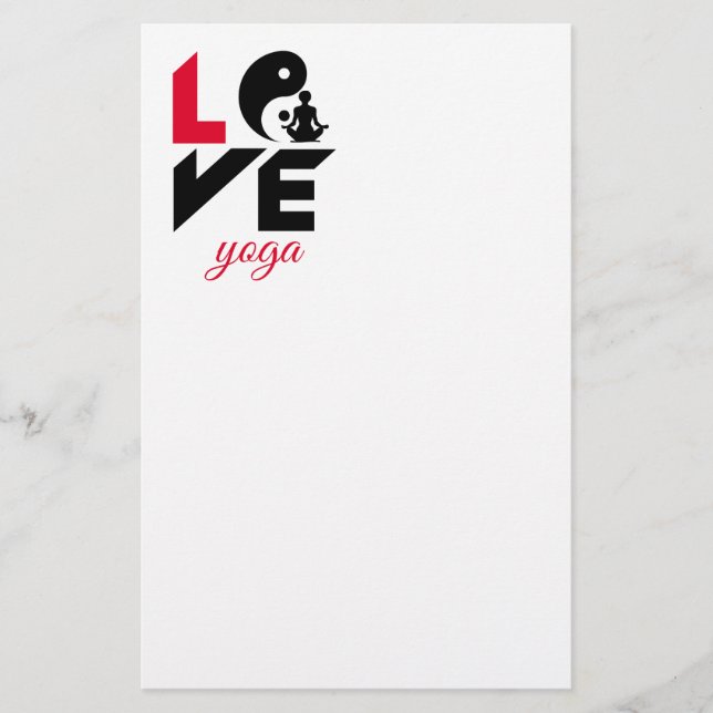 Kärlek yoga flygblad (Framsidan)