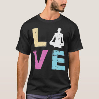 Kärlek Yoga Gift Andlig Meditation Yoga T Shirt