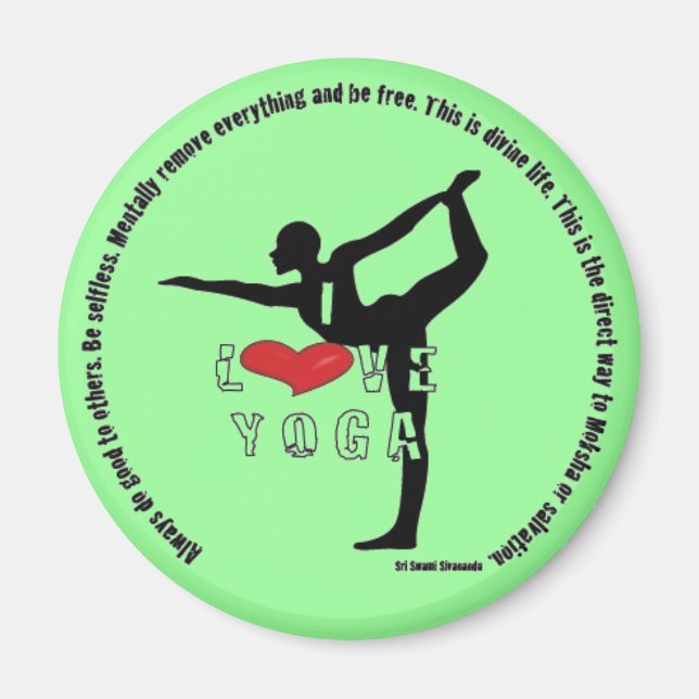 Kärlek YOga Magnet (Framsidan)