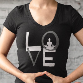 Kärlek Yoga Meditation Holistic Natural Livin T Shirt
