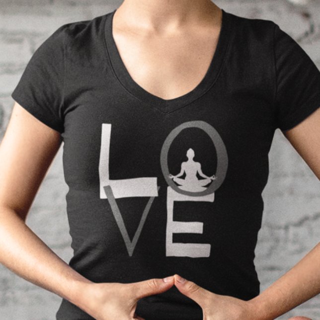 Kärlek Yoga Meditation Holistic Natural Livin T Shirt (Skapare uppladdad)