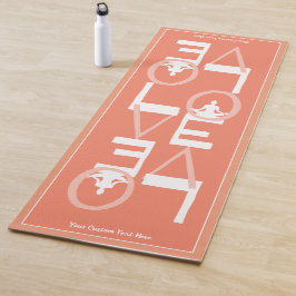 KÄRLEK Yoga Personlig Peach Teal 2 SIED