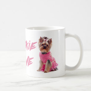 Kärlek Yorkie Yorkshire Terrier Puppy Hund Coffee Kaffemugg