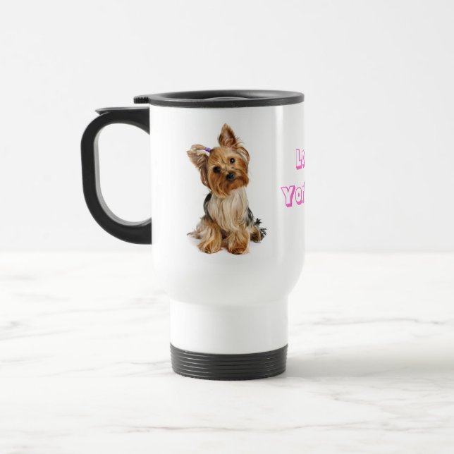 Kärlek Yorkie Yorkshire Terrier Puppy Hund Resemug Resemugg (Vänster)