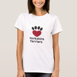 Kärlek Yorkshire Terriers T Shirt