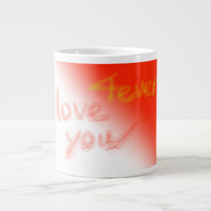 "Kärlek you 4ever" mugg Jumbo Mugg
