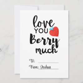 Kärlek You Berry Münch | KIDS Personalize Valentin Julkort