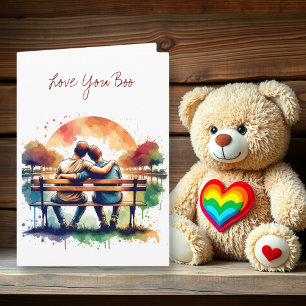Kärlek You Boo   LGBT Romantic Kort
