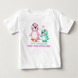 Kärlek You Dino-Mamma Personlig T Shirt