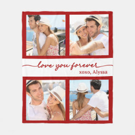 Kärlek You Forever 4 Photo Fleece Blanket