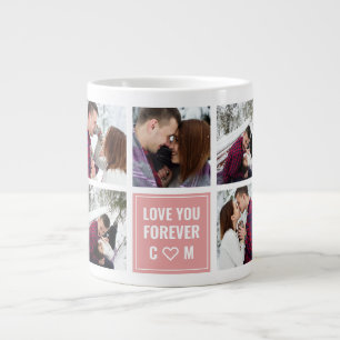 Kärlek You Forever Par Anpassningsbar Photo Jumbo Mugg
