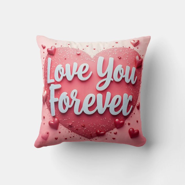 Kärlek You Forever Pillow - Alla hjärtans dag-gåva Kudde (Baksida)